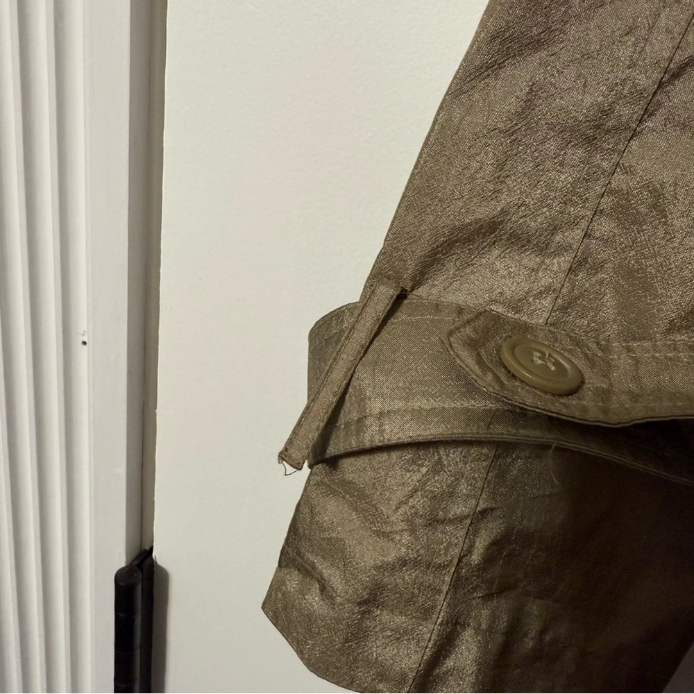 Vintage RZR Original Trench Coat Size 9/10 Polyester Nylon - Picture 4 of 7